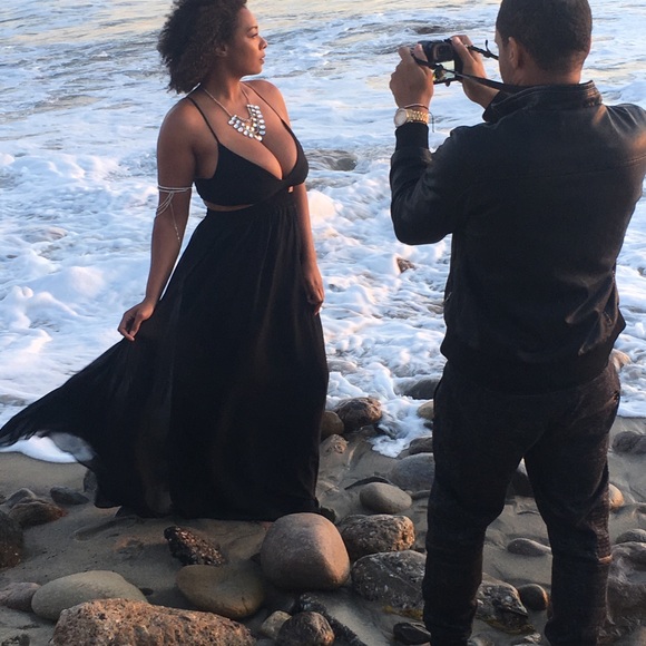 Express Maxi dress with black cut outs - Picture 2 of 3